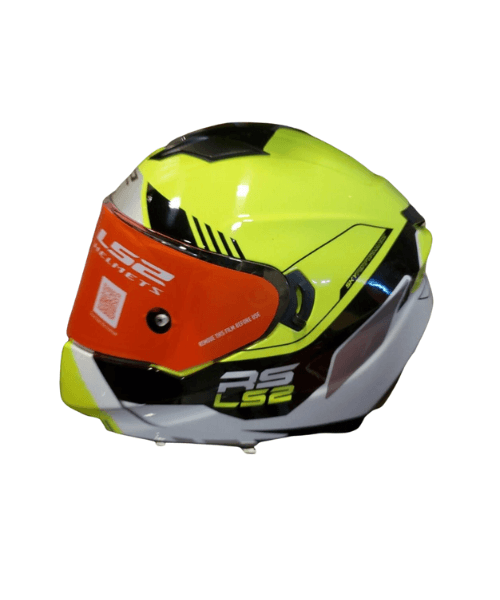 LS2 FF320 Stream Evo Xplorer Hi-Viz With Pinlock Helmet - Gloss White Yellow