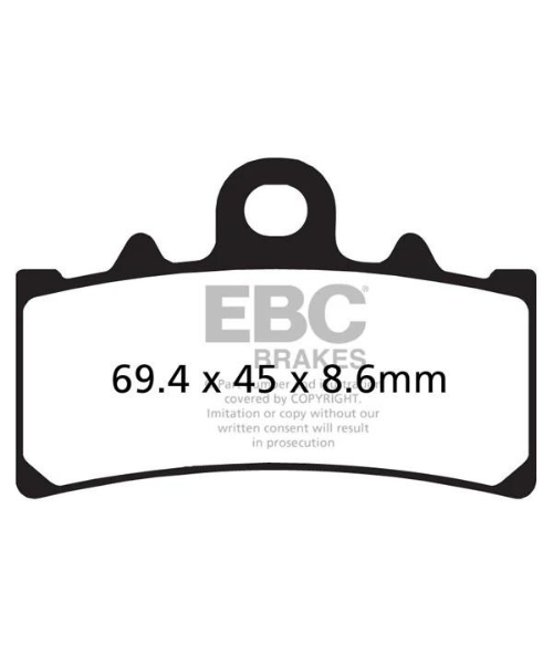 EBC Brake Pads - Double H Sintered Front Brakes - FA606HH