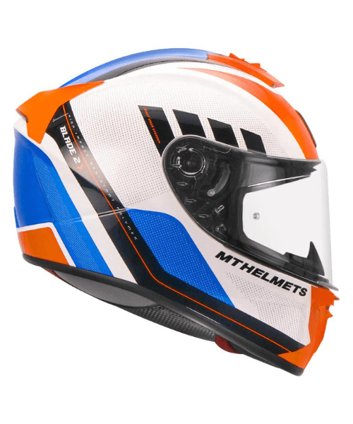 MT Blade 2SV Plus Helmet - Gloss Flour Orange