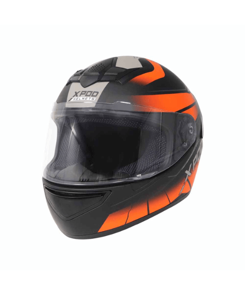 TVS XPOD Dual Tone Helmet - Orange Grey