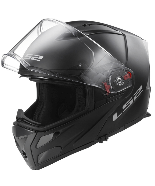LS2 FF324 Metro Evo Modular Helmet with Peak - Solid Matt Black