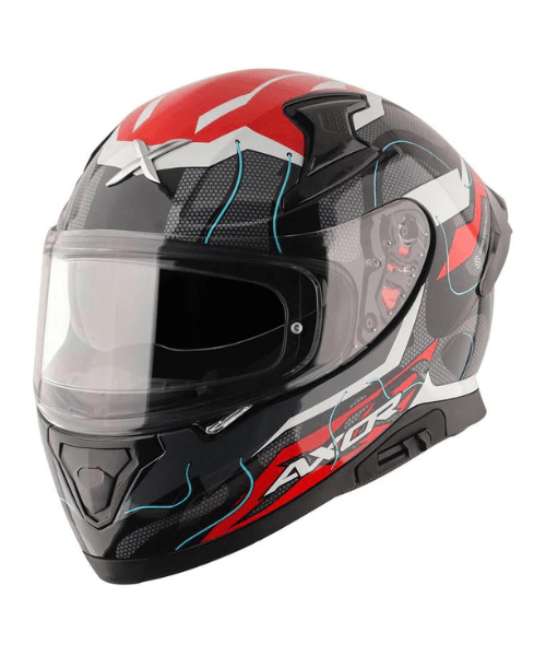 Axor Apex Dynamo Helmet - Gloss Black Red