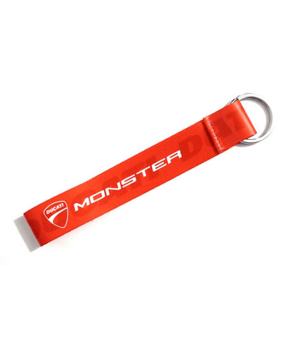 Fast Bend Ducati Monster Cloth Keychain - Red