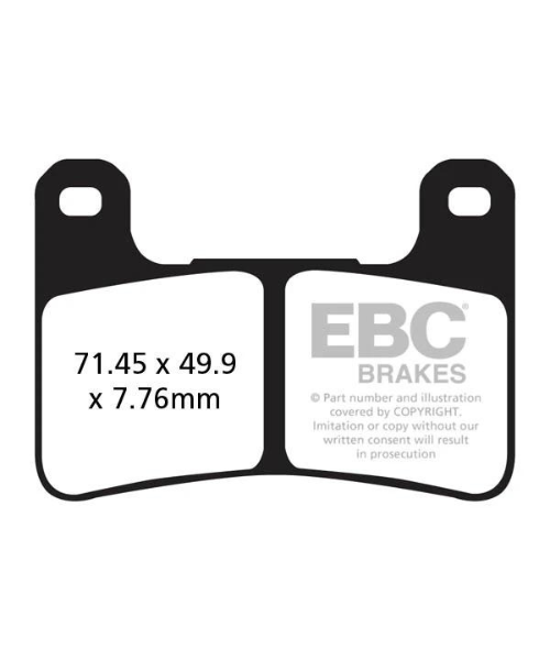 EBC Brake Pads - Double H Sintered Front Brakes - FA379HH