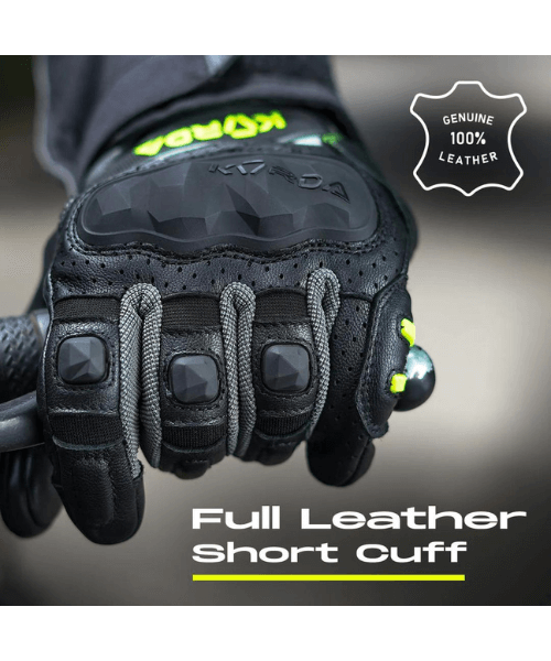 Korda Guard Semi Gauntlet Riding Gloves - Red