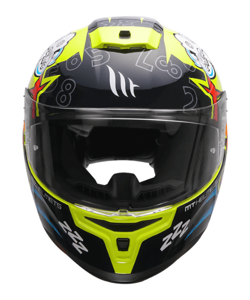 MT Hummer Braap Helmet - Fluorescent Yellow