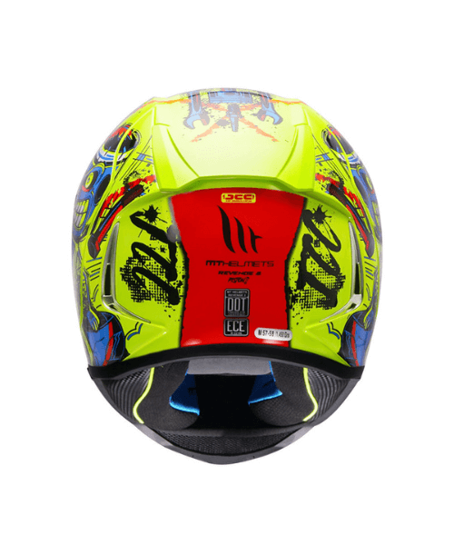 MT Revenge 2 Piston Helmet - Fluorescent Yellow