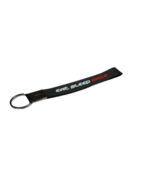 Fast Bend Eat Sleep Race 27 Keychain - Red