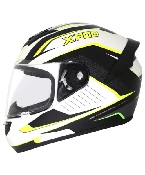 TVS Racing XPOD Dynamic Dual Tone Helmet - White