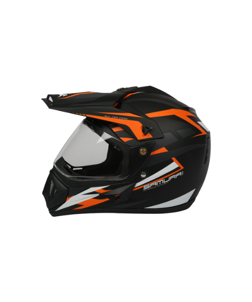 TVS Full Face Graphic 2 Helmet - Orange Black