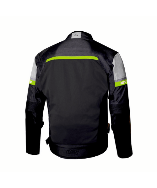 DSG Evo-2 Air Riding Jacket - Black Grey Yellow Fluo