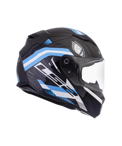 LS2 FF320 Stream Evo Reflex With Pinlock Helmet - Matt Black Blue