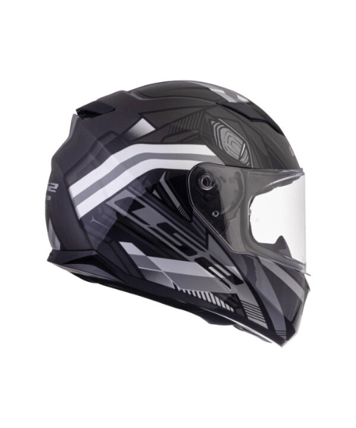 LS2 FF320 Stream Evo Reflex With Pinlock Helmet - Matt Black Silver