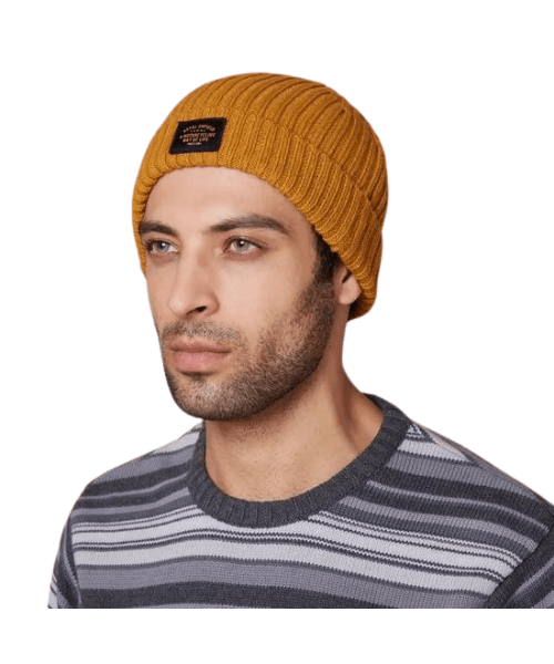 Royal Enfield Core Short Beanie - Mustard