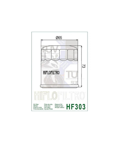 Hiflo Filtro Race Oil Filter - HF303RC