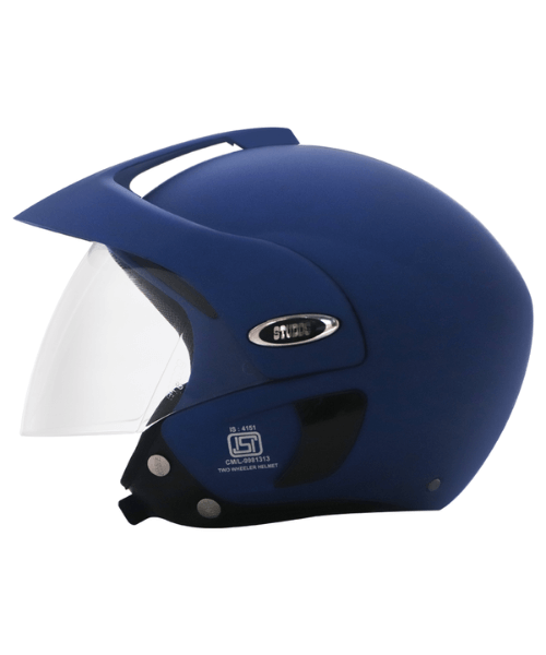 TVS Vintage With Peak Helmet - Blue