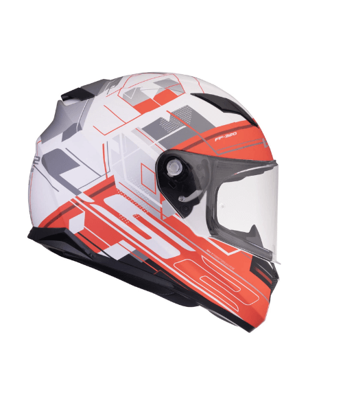 LS2 FF320 Stream Evo Scape With Pinlock Helmet - Matt White Red