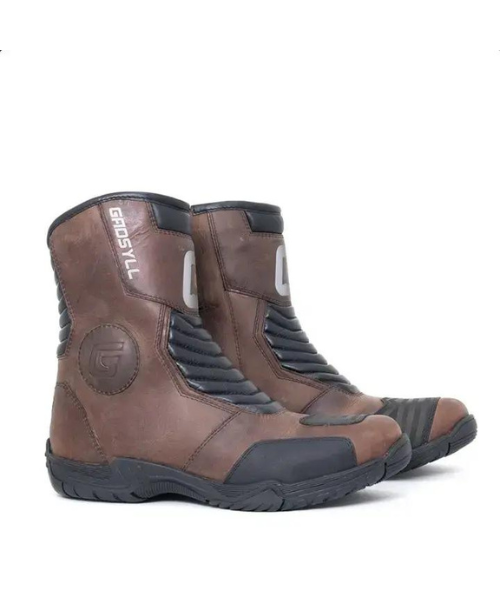 Gadsyll G-STAR 9 Water Resistant Motorcycle Riding Boots - Brown