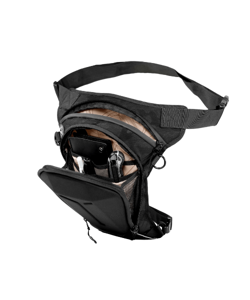 Carbonado Turtle Thigh Bag - Black Camo