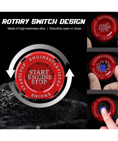 Bike Key Hole Rotary Cover - Red