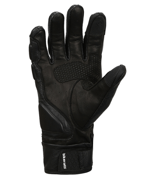 Bikeratti Equator Summer Leather Riding Gloves - Black