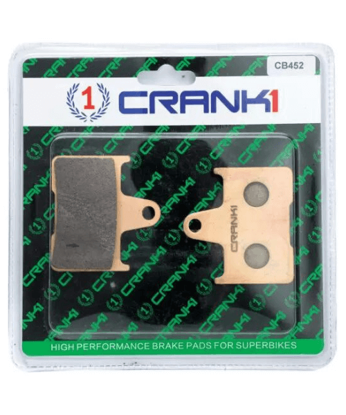 Crank1 Fully Sintered H2 Series Brake Pads for Kawasaki ZX14 R Ninja (ABS Model)