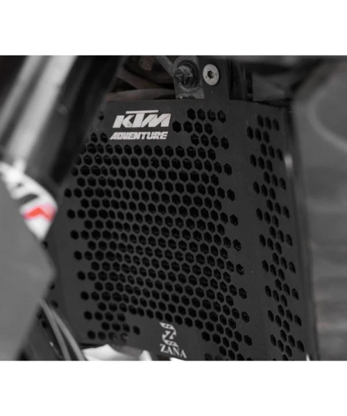 Zana Radiator Guard Texture Matt Black KTM ADV 250 / 390 / 390 X Aluminium - ZI-8052