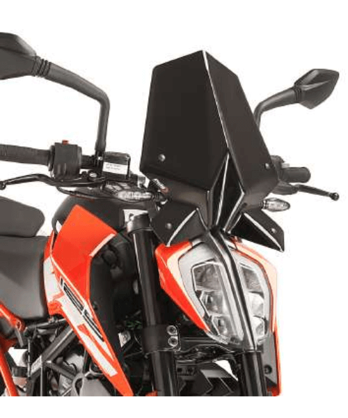 VisorBros Touring Windscreen for (KTM DUKE 390 (2017  )DUKE 125/200/250 (2022  )) - Dark Smoke