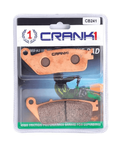 Crank1 Fully Sintered H2 Series Brake Pads for Suzuki GW250 Inazuma