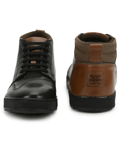 Royal Enfield Hanker Riding Boots - Black Khaki