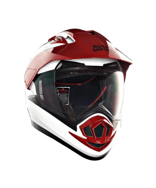 Royal Enfield Escapade Helmet - White & Red