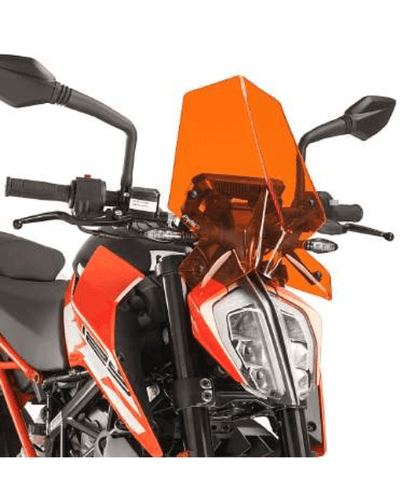 VisorBros Touring Windscreen for (KTM DUKE 390 (2017 + )DUKE 125/200/250 (2022 + )) - Orange