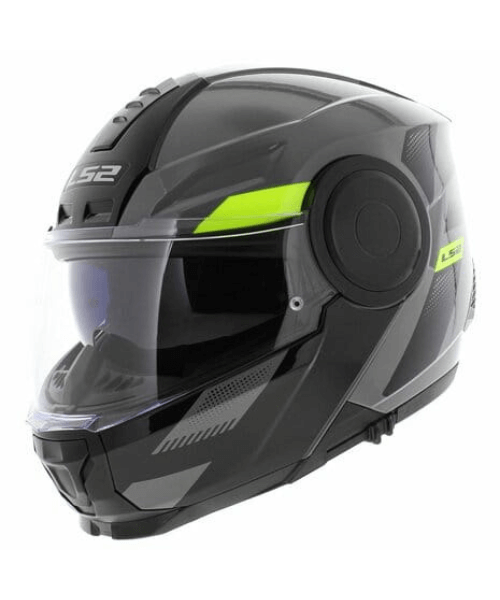 LS2 FF902 Scope Max Nardo Helmet - Gloss Grey Hi-Viz Yellow