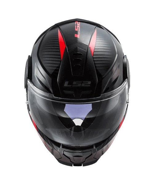 LS2 FF902 Scope Skid Helmet - Gloss Black Red
