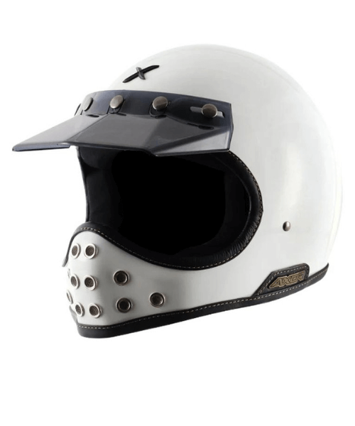 Axor Retro Moto-X Helmet - White