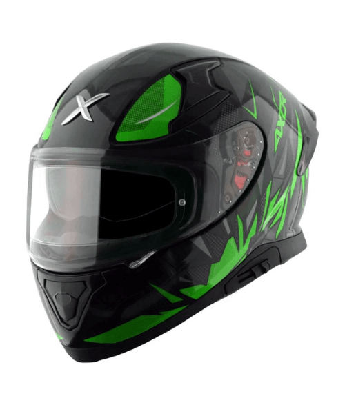 AXOR Apex Hunter D/V Helmet - Gloss Black Neon Green