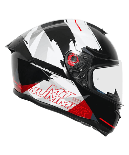 MT Hummer Monti Helmet - Gloss White Black