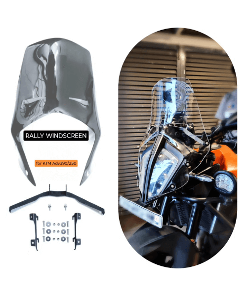 VisorBros Rally Windscreen for KTM Adv390/250 - Light Smoke