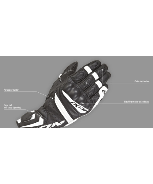 Ixon RS Tempo Air Riding Gloves - Black Bright Yellow