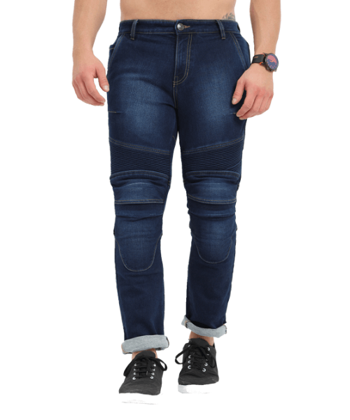 Solace Gravel Motorcycle Denims with Level 2 Armour - Blue