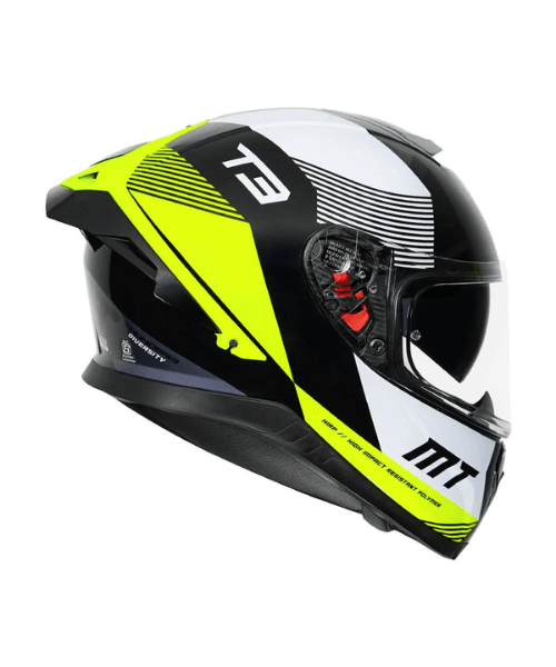 MT Thunder 3 SV Pro Diversity Helmet - Gloss Fluorescent Yellow