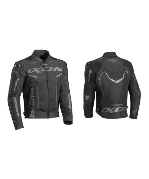 Ixon Gyre Text Riding Jacket - Black White Red