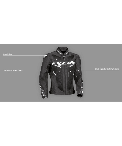 Ixon Draco Riding Jacket - Anthracite Grey Bright Yellow
