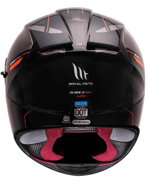 MT Helmet Blade 2SV Aura - Gloss Orange