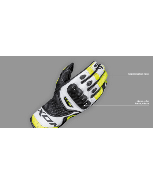 Ixon RS Circuit R Riding Gloves - Black Blue White Red