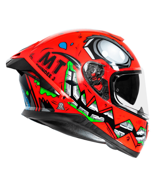 MT Thunder 3 Pro Creature Helmet - Gloss Red