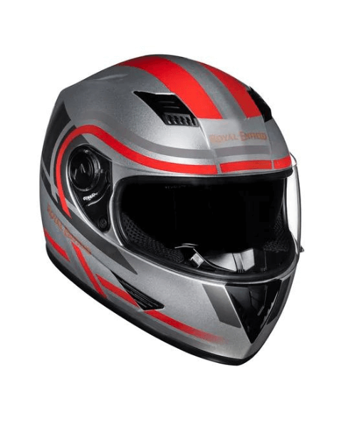 Royal Enfield Stunner Helmet Dual Visor - Gloss Silver