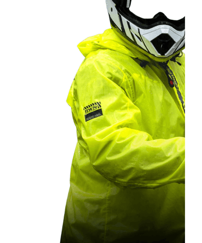 Rynox H2GO Pro 3 Rain Jacket - Hiviz Green