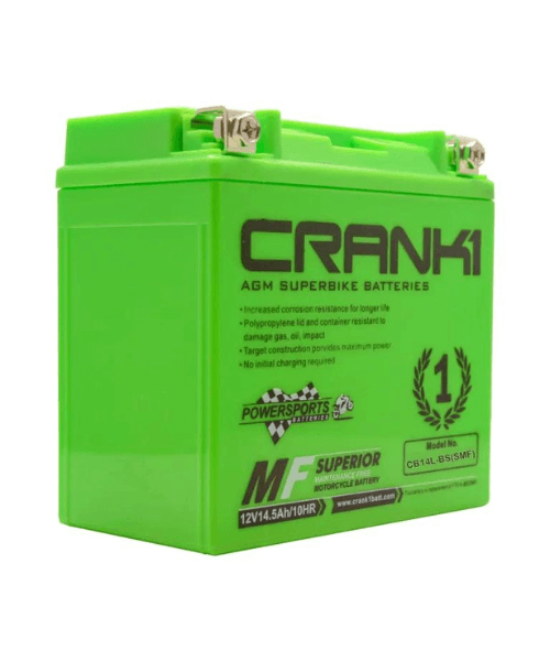 Crank1 Battery For Harley Davidson 48-CB14L-BS