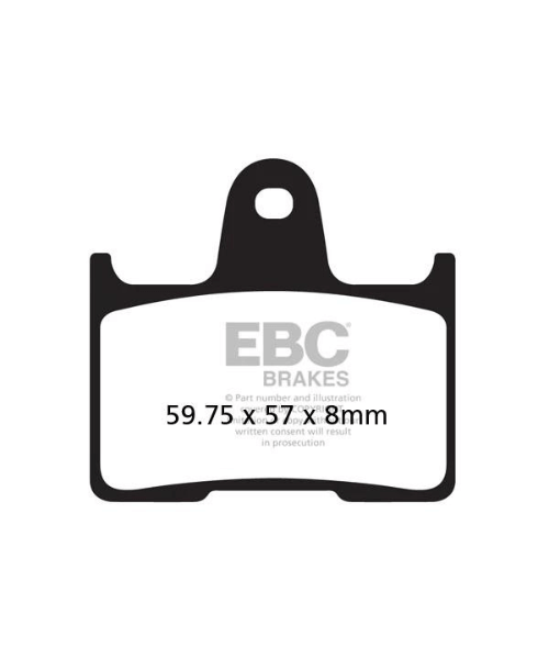 EBC Brake Pads - Double H Sintered Brakes - FA254HH